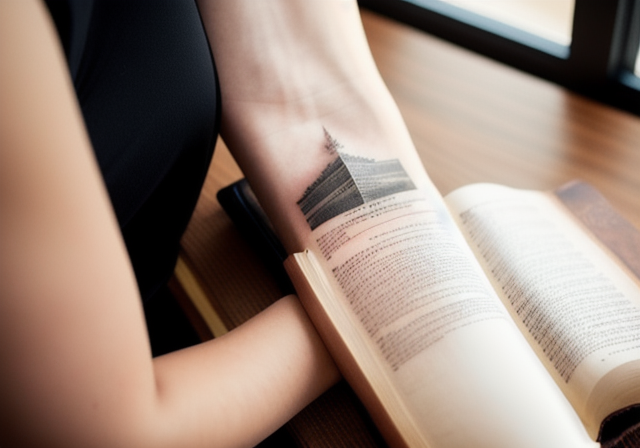 Person with a Bible tattoo