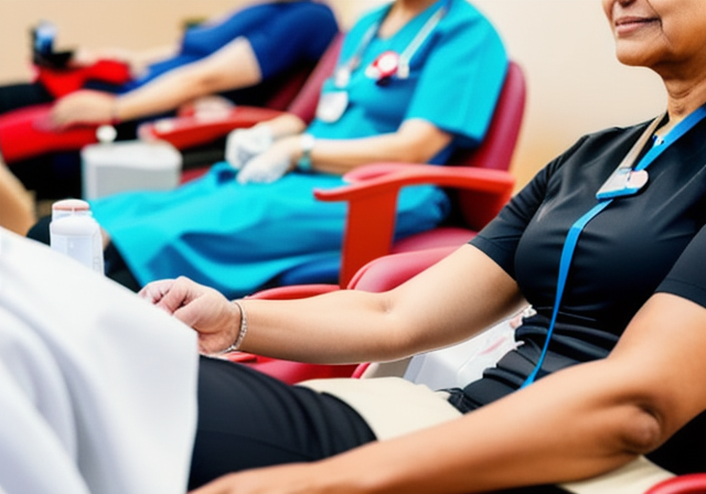 Person donating blood