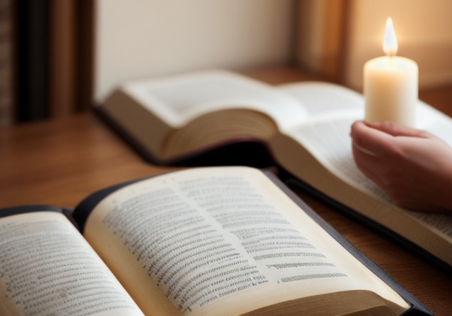 Person reading the Bible