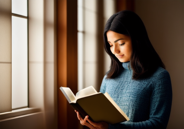Person reading the Bible