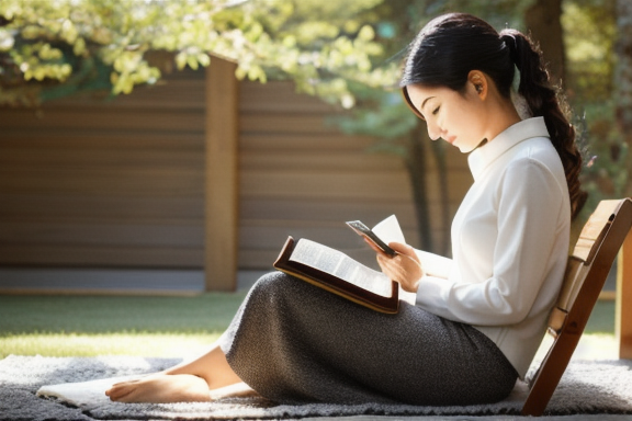 Person reading a Bible