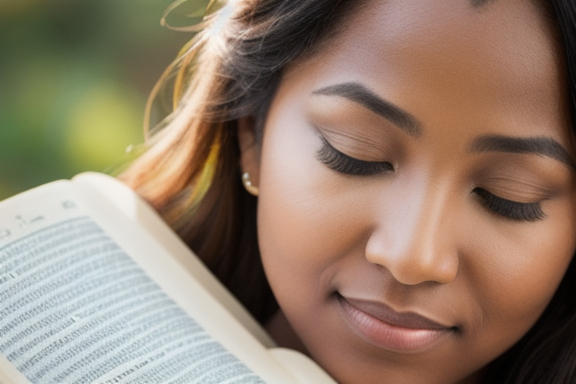 A person reading the Bible