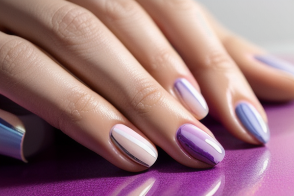 Person painting nails