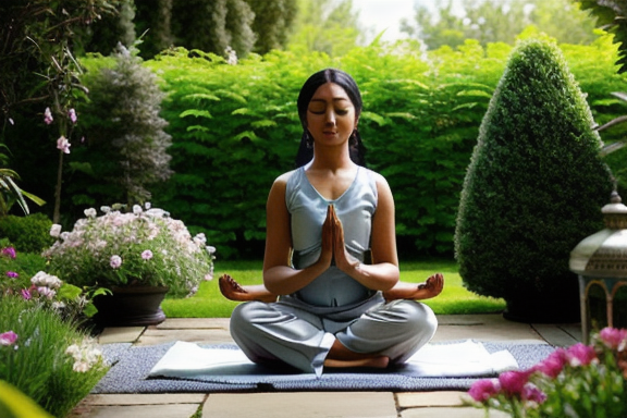 Meditation in a garden