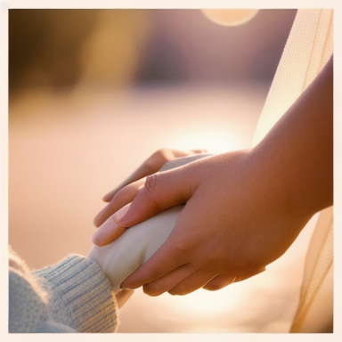 A person extending a helping hand to someone in need
