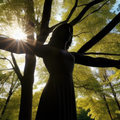 Person with outstretched arms