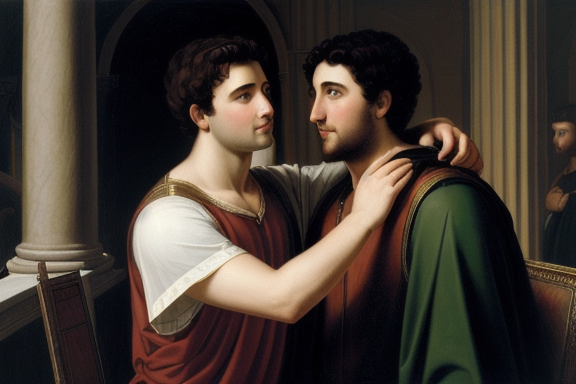 David and Jonathan painting
