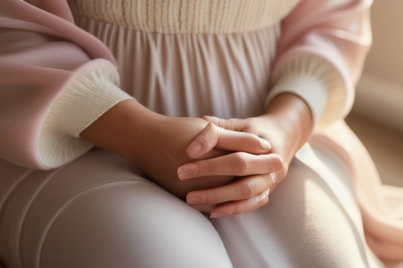 A person kneeling in prayer